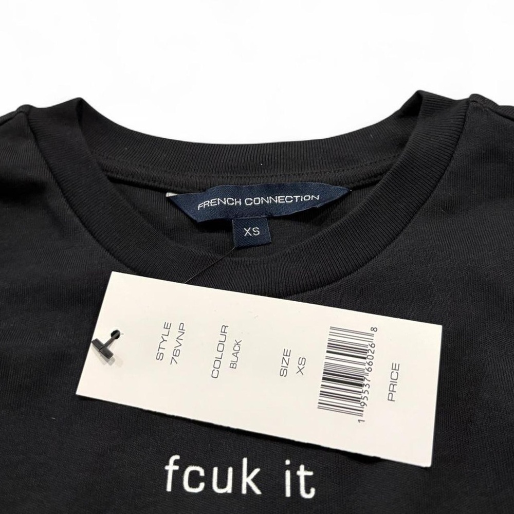 NEW fcuk it French Connection long sleeve baby tee shirt